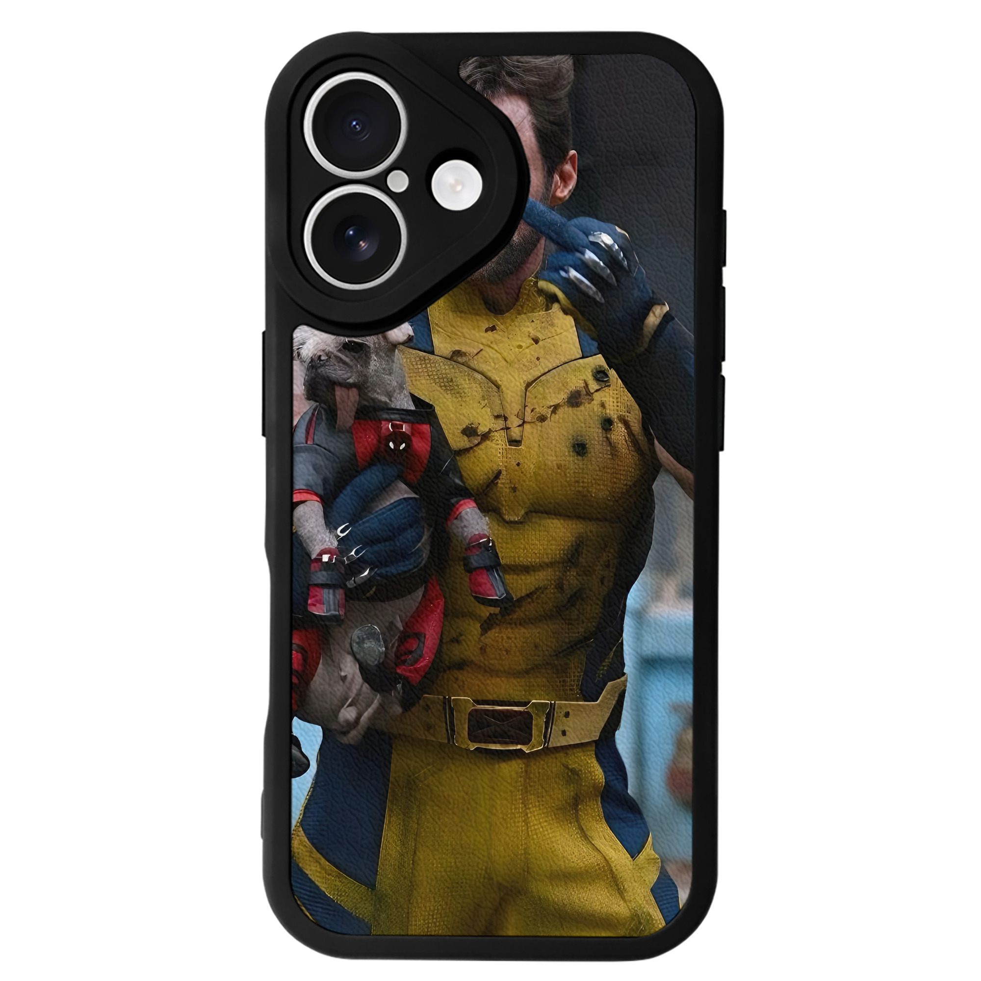 （画像用） Deadpool デッドプール 【iPhone 16シリーズ対応】シリコンスマホケース（レザー調） 材質：シリコン